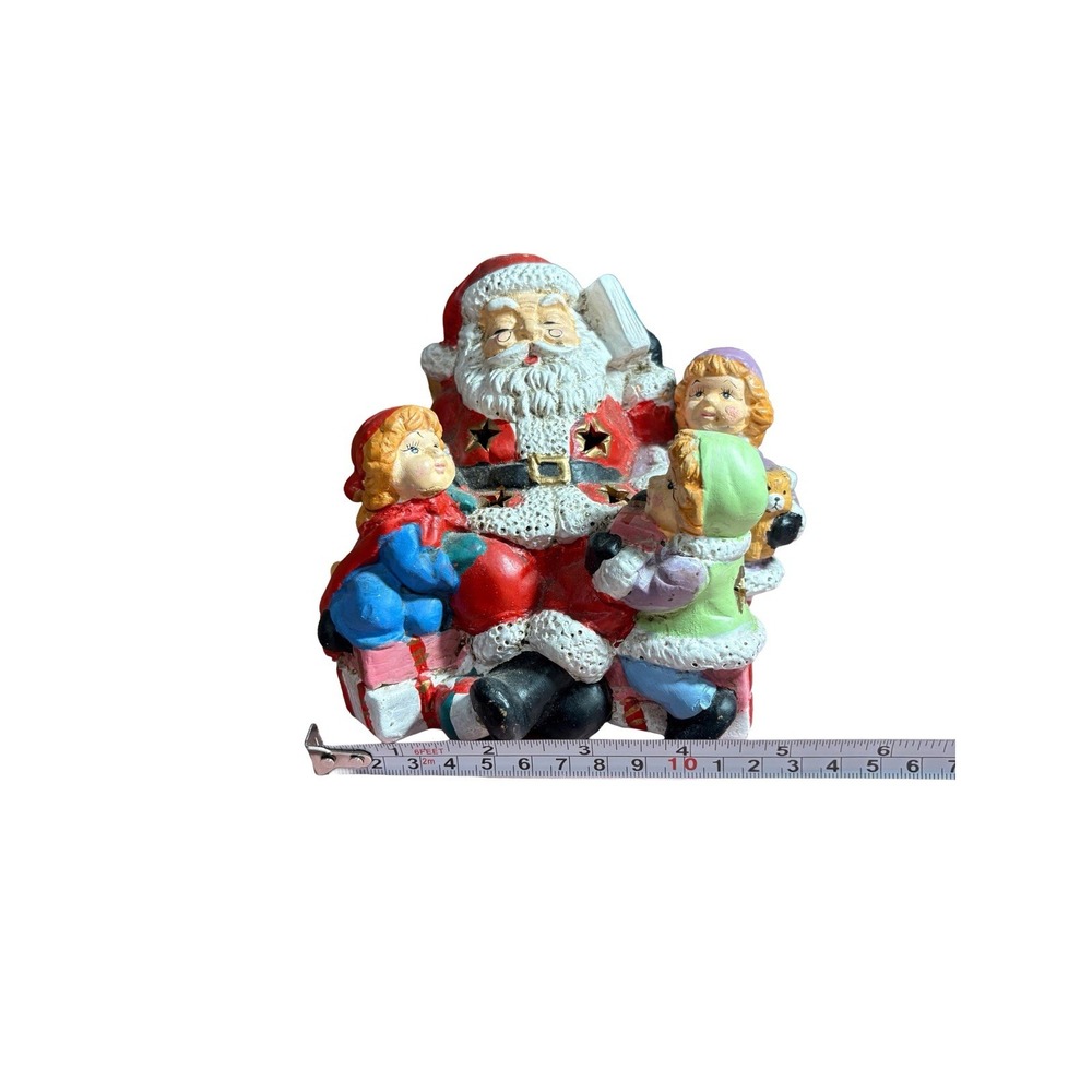 Vintage 1994 Artmark Stories With Santa Ceramic Night Light Christmas Children‎ - Picture 13 of 14